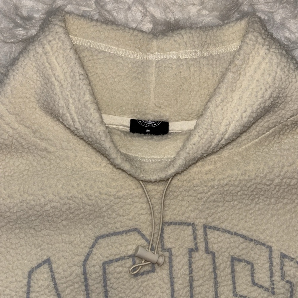 PacSun Pacific Sunwear Cropped Oversized Pullover Fleece, Size M - Picture 4 of 15
